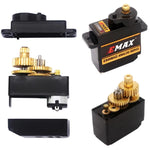 EMAX ES08MA II เซอร์โวมอเตอร์ขนาดเล็กฟันโลหะ 12 กรัม EMAX ES08MA II