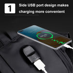 กระเป๋าเป้โน้ตบุ๊กกันน้ำสำหรับธุรกิจ ขยายได้ พร้อมพอร์ต USB