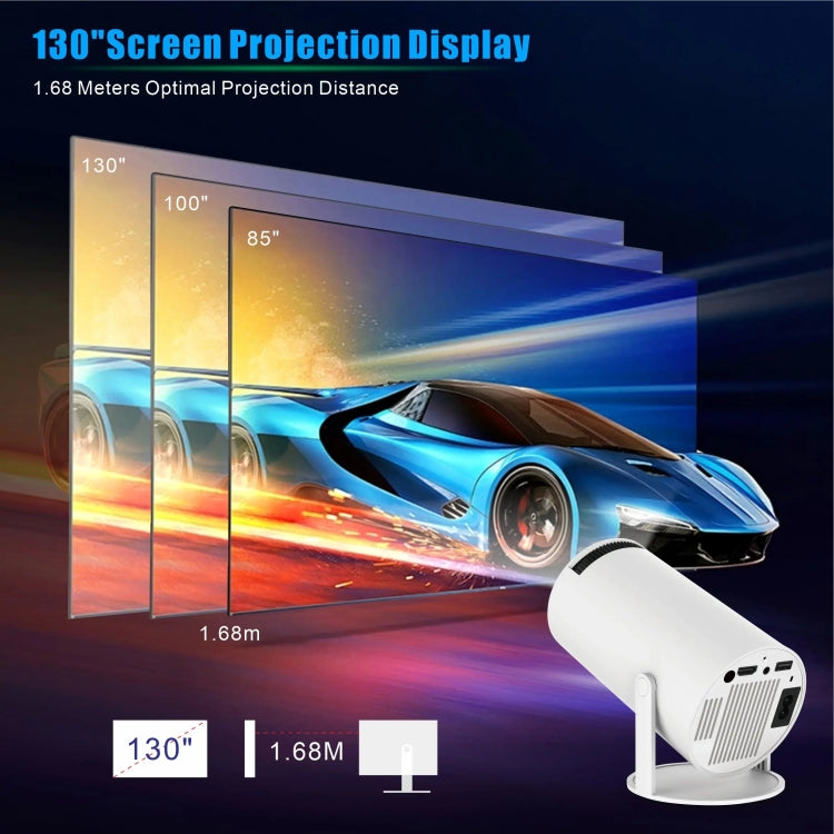 โปรเจคเตอร์อัจฉริยะ HY300 PRO ระบบ Android 11.0 ความสว่าง 160 ลูเมน แบบพกพา, ปลั๊ก EU, ปลั๊ก US, ปลั๊ก UK, ปลั๊ก AU