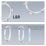 สำหรับ Meta Quest 3 กรอบแว่นแม่เหล็ก VR กรอบ L&R ใส เลนส์กันแสงสีฟ้า+กรอบใส กรอบ L&R สีดำ เลนส์กันแสงสีฟ้า+กรอบสีดำ
