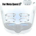 สำหรับ Meta Quest 3 กรอบแว่นแม่เหล็ก VR กรอบ L&R ใส เลนส์กันแสงสีฟ้า+กรอบใส กรอบ L&R สีดำ เลนส์กันแสงสีฟ้า+กรอบสีดำ