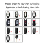 For Nissan Car Key Cover Keychain Anti-lost Number Plate, A, B, C, D, E, F, G, H, I2, I3, I3 One-button Start, I4, X, Y