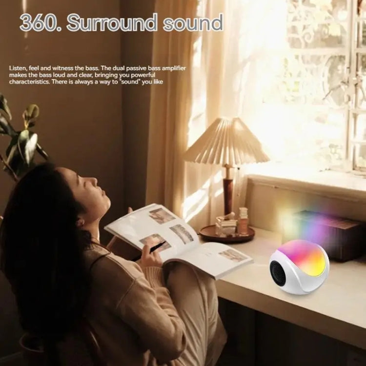 ลำโพงบลูทูธ SY-688 TWS พร้อมไฟ RGB สีสันสดใส รุ่น SY-688 สีขาว