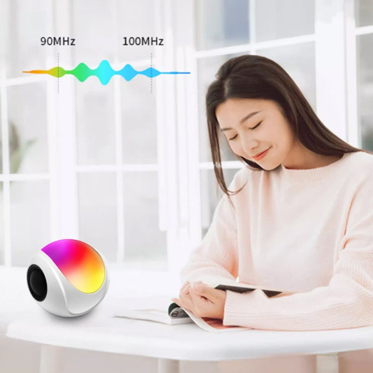 ลำโพงบลูทูธ SY-688 TWS พร้อมไฟ RGB สีสันสดใส รุ่น SY-688 สีขาว