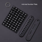 For Mercedes-Benz Car Key Cover Multifunctional Keychain Anti-lost Number Plate, A, B, C, E, F, G