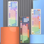 คีย์บอร์ดกลไกไร้สาย Bluetooth สองโหมด XUNSVFOX K94 สำหรับเล่นเกม สำนักงาน และแล็ปท็อป