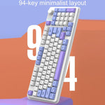คีย์บอร์ดกลไกไร้สาย Bluetooth สองโหมด XUNSVFOX K94 สำหรับเล่นเกม สำนักงาน และแล็ปท็อป