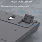 คีย์บอร์ดกลไกไร้สาย Bluetooth สองโหมด XUNSVFOX K94 สำหรับเล่นเกม สำนักงาน และแล็ปท็อป