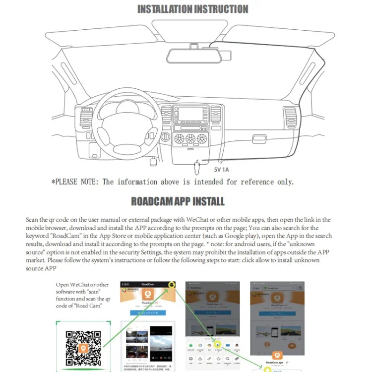 S600 กล้องติดรถยนต์ WiFi 1080P เลนส์มุมกว้าง 170 องศา ซ่อนกล้องบันทึกวิดีโอรถยนต์