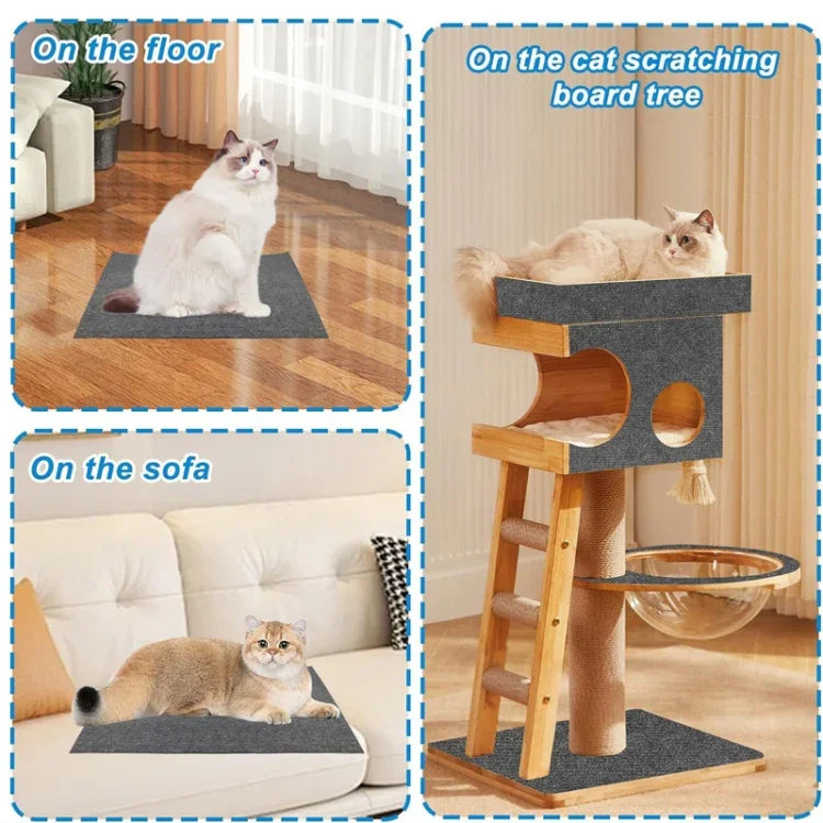 แผ่นข่วนแมวกาวในตัว ตัดแต่งได้ DIY ที่ข่วนแมวปีนป่าย, 30 x 100ซม., 40 x 100ซม., 60 x 100ซม.