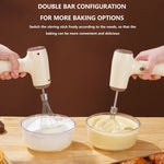 Wireless Mini Handheld Multi-Function Electric Stirring Mixer, Single Stick Khaki, Single Stick Beige, Double Stick Khaki, Double Stick Beige
