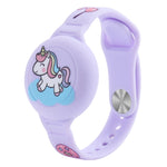 สำหรับ AirTag รุ่นที่ 2 / AirTag รุ่นที่ 1 สายรัดนาฬิกาการ์ตูน ตัวติดตาม เคสซิลิโคนป้องกัน อุปกรณ์ป้องกันการสูญหาย