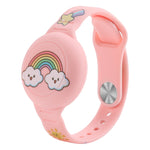 สำหรับ AirTag รุ่นที่ 2 / AirTag รุ่นที่ 1 สายรัดนาฬิกาการ์ตูน ตัวติดตาม เคสซิลิโคนป้องกัน อุปกรณ์ป้องกันการสูญหาย