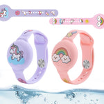 สำหรับ AirTag รุ่นที่ 2 / AirTag รุ่นที่ 1 สายรัดนาฬิกาการ์ตูน ตัวติดตาม เคสซิลิโคนป้องกัน อุปกรณ์ป้องกันการสูญหาย
