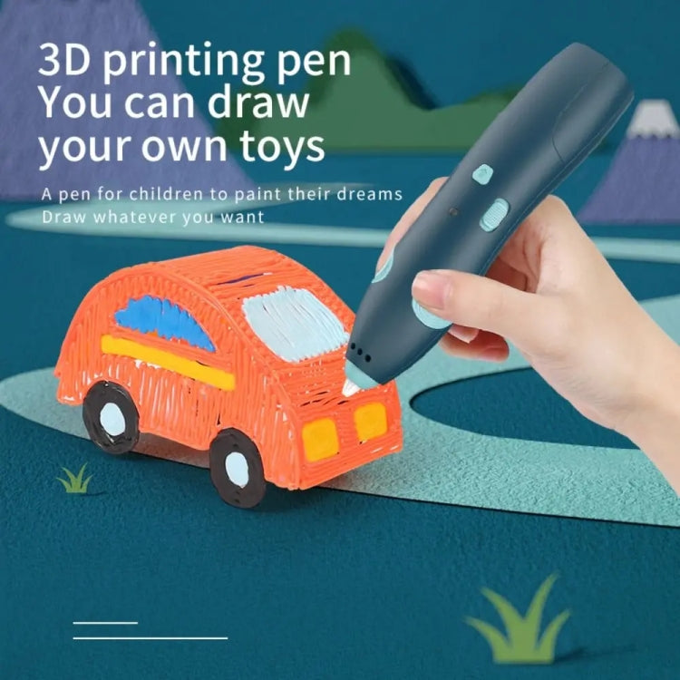 ชุดปากกาเขียนภาพ 3D ไร้สายชาร์จ USB อุณหภูมิต่ำ สำหรับเด็ก DIY