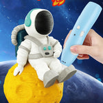 ชุดปากกาเขียนภาพ 3D ไร้สายชาร์จ USB อุณหภูมิต่ำ สำหรับเด็ก DIY