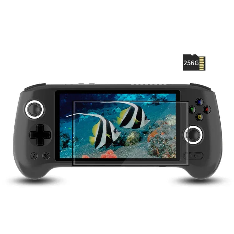 เครื่องเล่นเกมพกพา ANBERNIC RG556 ระบบ Android 13 หน้าจอ AMOLED 5.48 นิ้ว WIFI Bluetooth ผู้เล่นเกม, 128GB+128GB, 128GB+256GB