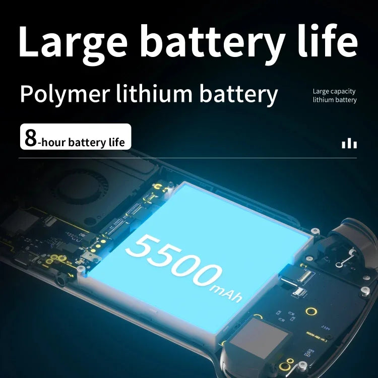เครื่องเล่นเกมพกพา ANBERNIC RG556 ระบบ Android 13 หน้าจอ AMOLED 5.48 นิ้ว WIFI Bluetooth ผู้เล่นเกม, 128GB+128GB, 128GB+256GB