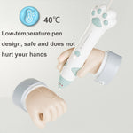 ปากกาเขียนภาพ 3D อุณหภูมิต่ำชาร์จ USB ลายกราฟฟิตีสำหรับเด็ก สีเขียวมิ้นท์ สีชมพูซากุระ