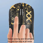 For Logitech GPW 2-Generation Mouse Anti-Slip Stickers Absorb Sweat Paste, White Print Half Surround, Black Gold Print Half Surround, Black Print Half Surround, Black Print Fully Surround, White Print Fully Surround, Black Gold Fully Surround