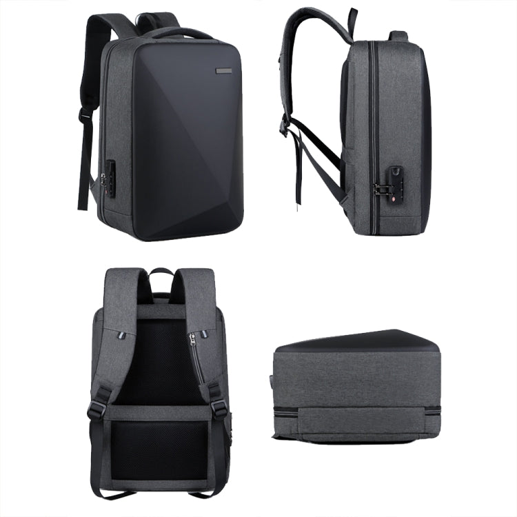 กระเป๋าเป้โน้ตบุ๊กกันขโมยความจุใหญ่ พร้อมรหัสล็อกและพอร์ต USB ขนาด 16 นิ้ว