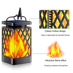 Skeleton Diamond Simulation Flame Lights Outdoor Solar LED Garden Light, 0.6W