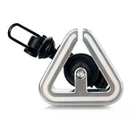 N+1 Mountain Bike Bell Universal Triangle Copper Bell, Clip Ring Silver, Rubber Band Black, Rubber Band Silver