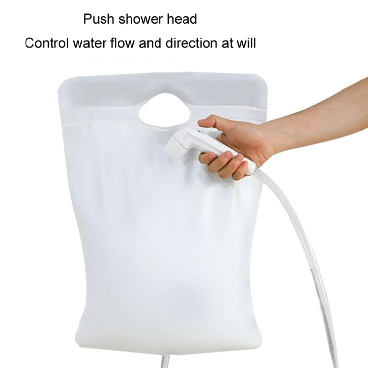 ถุงน้ำอาบพีวีซีพับได้แบบพกพาสำหรับตั้งแคมป์กลางแจ้ง ขนาด 10L