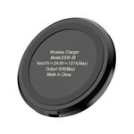 DSW-36B ที่ชาร์จไร้สายโทรศัพท์มือถือขนาดเล็ก 15W ชาร์จเร็ว Type-C แบบกลม QI, DSW-36B