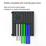 Game Card CD Disk Storage Bracket Wall Mounted Storage CD Case, 32 sheets