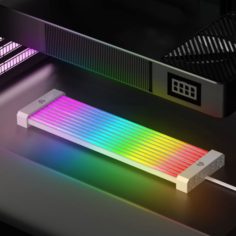 สายไฟ AOSOR Al200 Neon สำหรับคอมพิวเตอร์ เมนบอร์ด การ์ดจอ สายไฟตกแต่งเรืองแสง รุ่น AL200
