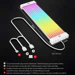 สายไฟ AOSOR Al200 Neon สำหรับคอมพิวเตอร์ เมนบอร์ด การ์ดจอ สายไฟตกแต่งเรืองแสง รุ่น AL200