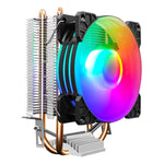 COOLMOON Frost พัดลม CPU ท่อทองแดงคู่ สำหรับคอมพิวเตอร์ตั้งโต๊ะ ระบบระบายความร้อนด้วยอากาศ AMD เงียบ รุ่น P2 Magic Moon Edition พัดลมเดี่ยว, P22 Magic Moon Edition พัดลมคู่, P2 Streamline Edition พัดลมเดี่ยว, P22 Streamline Edition พัดลมคู่