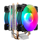 COOLMOON Frost พัดลม CPU ท่อทองแดงคู่ สำหรับคอมพิวเตอร์ตั้งโต๊ะ ระบบระบายความร้อนด้วยอากาศ AMD เงียบ รุ่น P2 Magic Moon Edition พัดลมเดี่ยว, P22 Magic Moon Edition พัดลมคู่, P2 Streamline Edition พัดลมเดี่ยว, P22 Streamline Edition พัดลมคู่