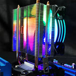 COOLMOON Frost พัดลม CPU ท่อทองแดงคู่ สำหรับคอมพิวเตอร์ตั้งโต๊ะ ระบบระบายความร้อนด้วยอากาศ AMD เงียบ รุ่น P2 Magic Moon Edition พัดลมเดี่ยว, P22 Magic Moon Edition พัดลมคู่, P2 Streamline Edition พัดลมเดี่ยว, P22 Streamline Edition พัดลมคู่