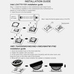 พัดลมระบายความร้อน CPU COOLMOON สำหรับเดสก์ท็อป เปลี่ยนสีอัตโนมัติ รองรับหลายแพลตฟอร์ม เงียบ, CM-BF-RGB
