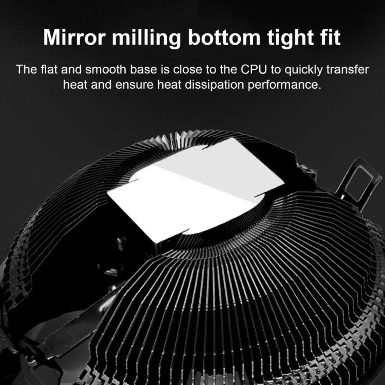 พัดลมระบายความร้อน CPU COOLMOON สำหรับเดสก์ท็อป เปลี่ยนสีอัตโนมัติ รองรับหลายแพลตฟอร์ม เงียบ, CM-BF-RGB