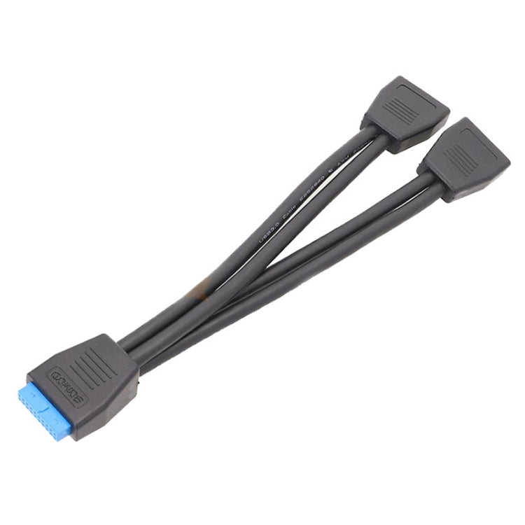สายต่อขยาย USB3.0 19 พิน สำหรับเมนบอร์ดคอมพิวเตอร์ ยาว 21 ซม. 19 พิน