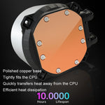 พัดลมระบายความร้อน CPU แบบน้ำ COOLMOON CM-YM-240T รุ่นเลนส์ดิจิทัล ARGB พร้อมแสดงอุณหภูมิ, CM-YM-240T