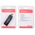 เครื่องอ่านการ์ด CF ความเร็วสูง USB2.0 Onefavor, เครื่องอ่านการ์ด CF