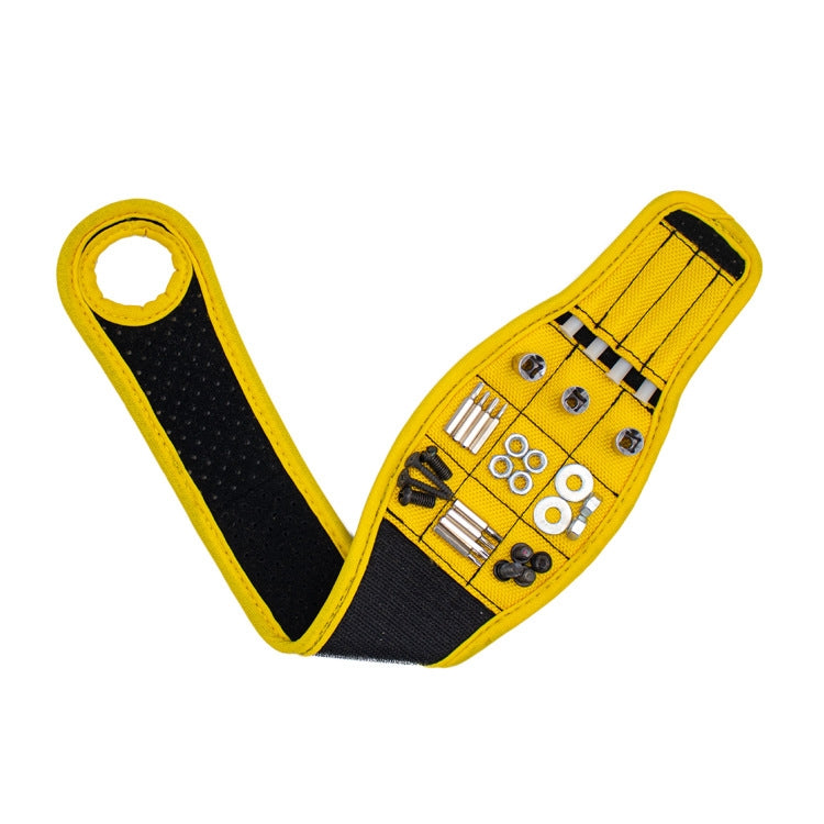 Thumb Wrap Magnetic Metal Accessory Tool Storage Strap, Orange, Blue, Yellow