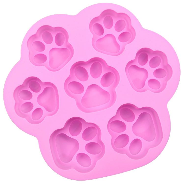 แม่พิมพ์เค้กรูปอุ้งเท้าแมวขนาดเล็กและใหญ่ 7 ช่อง ซิลิโคน ลายการ์ตูน DIY สำหรับทำสบู่และน้ำมันหอมระเหย สีชมพู สีฟ้าอ่อน