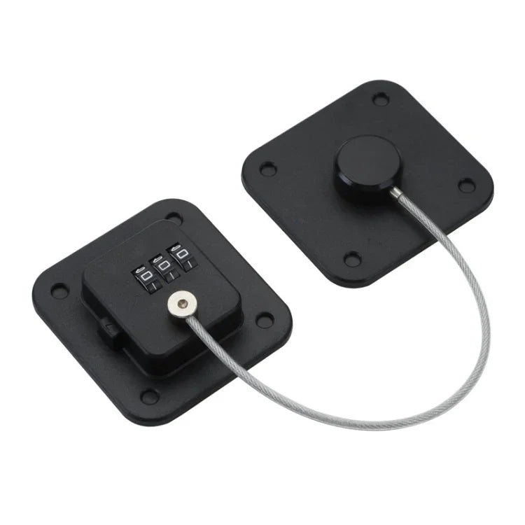 Child Safety Lock No Hole Window Limiter Refrigerator Drawer Cabinet Combination Lock, 3-bit Black, 3-bit White, 2-bit Black, 2-bit White, 2-bit Gray