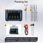 FNIRSI 2C53P ออสซิลโลสโคปดิจิทัลจอแบนสองช่องมัลติมิเตอร์ เครื่องกำเนิดสัญญาณ 3 ใน 1, 2C53P