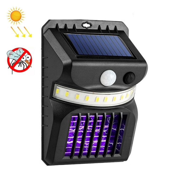 ไฟผนังโซลาร์เซลล์ LED E-SMARTER W792 พร้อมไฟม่วง ฟังก์ชันกำจัดยุง เซ็นเซอร์อัจฉริยะสำหรับมนุษย์ ไฟสวนกลางแจ้ง แสงขาว แสงขาว+แสงเหลือง