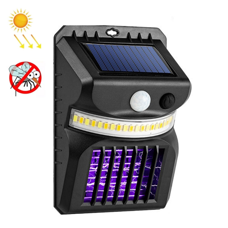 ไฟผนังโซลาร์เซลล์ LED E-SMARTER W792 พร้อมไฟม่วง ฟังก์ชันกำจัดยุง เซ็นเซอร์อัจฉริยะสำหรับมนุษย์ ไฟสวนกลางแจ้ง แสงขาว แสงขาว+แสงเหลือง