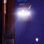 ไฟผนังโซลาร์เซลล์ LED E-SMARTER W792 พร้อมไฟม่วง ฟังก์ชันกำจัดยุง เซ็นเซอร์อัจฉริยะสำหรับมนุษย์ ไฟสวนกลางแจ้ง แสงขาว แสงขาว+แสงเหลือง