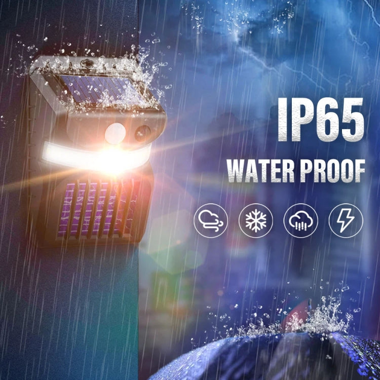 ไฟผนังโซลาร์เซลล์ LED E-SMARTER W792 พร้อมไฟม่วง ฟังก์ชันกำจัดยุง เซ็นเซอร์อัจฉริยะสำหรับมนุษย์ ไฟสวนกลางแจ้ง แสงขาว แสงขาว+แสงเหลือง