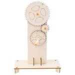 Gear Triple Action Physics Experiment Variable Speed Transmission Material Kit Kids Puzzle Toy, Gear Triple Action