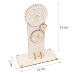 Gear Triple Action Physics Experiment Variable Speed Transmission Material Kit Kids Puzzle Toy, Gear Triple Action